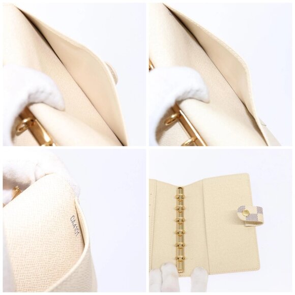 LOUIS VUITTON Damier Azur Agenda PM Day Planner Cover R20706 LV Auth 141555 - Picture 15 of 16